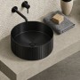 Lavabo D’Appoggio In Acciaio Inox Modello Nex Tondo Rigato
