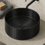 Lavabo D’Appoggio In Acciaio Inox Modello Nex Tondo Rigato