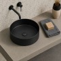 Lavabo D'appoggio In Acciaio Inox Oxen Tondo Elegante E Pratico