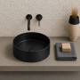 Lavabo D'appoggio In Acciaio Inox Oxen Tondo Elegante E Pratico
