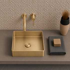Lavabo D’Appoggio In Acciaio Inox Moderno Modello Vexel