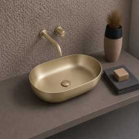 Lavabo D'Appoggio In Acciaio Inox Modello Stark Elegante E Moderno