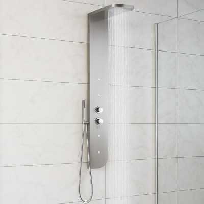 Colonna Doccia Attrezzata Atos in Acciaio Inox Ix Box Shower