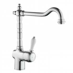 Miscelatore monocomando per lavello cucina con canna orientabile serie New England