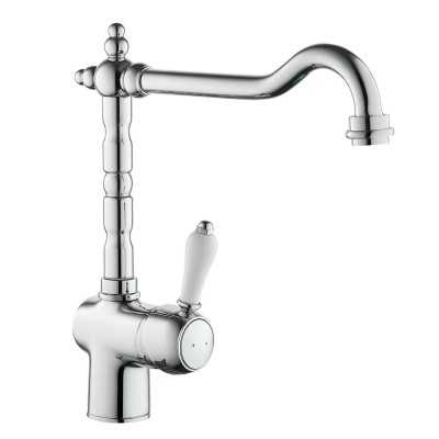 Miscelatore monocomando per lavello cucina con canna orientabile serie New England