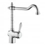 Miscelatore monocomando per lavello cucina con canna orientabile serie New England