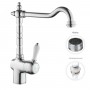Miscelatore monocomando per lavello cucina con canna orientabile serie New England