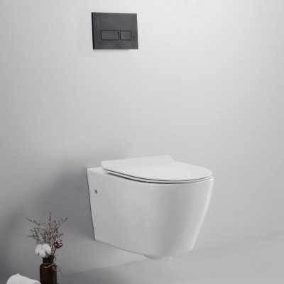 Vaso Ceramica Sospeso Scarico a Parete Bianco Lucido Jump