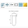 Parete Doccia Walk In Gardenia W901GD Cristallo 8 mm Oro Lucido Ix Box Shower