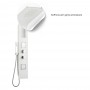 Ix Box Shower Colonna Doccia Attrezzata Botero In Alluminio Bianco Opaco