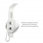 Ix Box Shower Colonna Doccia Attrezzata Botero In Alluminio Bianco Opaco