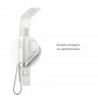 Ix Box Shower Colonna Doccia Attrezzata Botero In Alluminio Bianco Opaco
