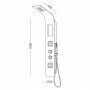 Ix Box Shower Colonna Doccia Attrezzata Botero In Alluminio Bianco Opaco