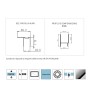 Ix Box Shower Porta Doccia Scorrevole Flora S154 Cristallo 6 millimetri Chrome 