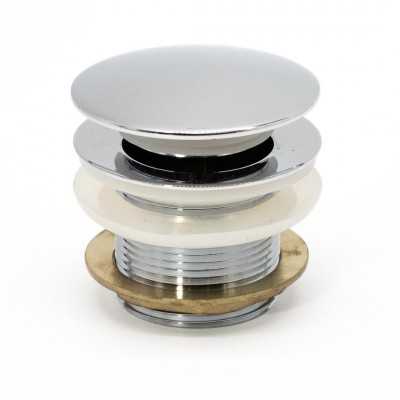 Piletta Senza Troppo Pieno Ottone Cromato per Vasca Free-Standing