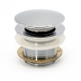 Piletta Senza Troppo Pieno Ottone Cromato per Vasca Free-Standing