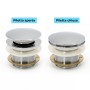 Piletta Senza Troppo Pieno Ottone Cromato per Vasca Free-Standing