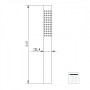 Doccia Elegant Quadro Ottone Cromato Forma Quadrata Con Doccetta Ix Box Kit 