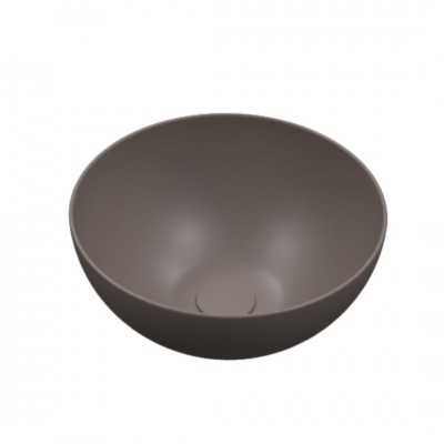 Lavabo da Appoggio Meg Tondo in Ceramica Grigio Opaco Lullaby 