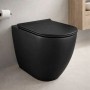 Bloom Vaso Ceramica a Pavimento Senza Brida Colore Nero Opaco