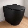 Bloom Vaso Ceramica a Pavimento Senza Brida Colore Nero Opaco