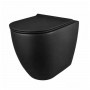 Bloom Vaso Ceramica a Pavimento Senza Brida Colore Nero Opaco