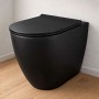 Bloom Vaso Ceramica a Pavimento Senza Brida Colore Nero Opaco