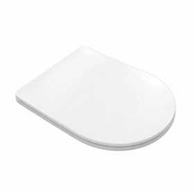Copriwater Prisma Soft Close In Termoplastico Bianco E Nero Opaco