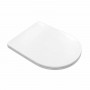 Copriwater Prisma Soft Close In Termoplastico Bianco E Nero Opaco