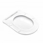 Copriwater Prisma Soft Close In Termoplastico Bianco E Nero Opaco