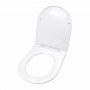 Copriwater Prisma Soft Close In Termoplastico Bianco E Nero Opaco