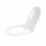 Copriwater Prisma Soft Close In Termoplastico Bianco E Nero Opaco