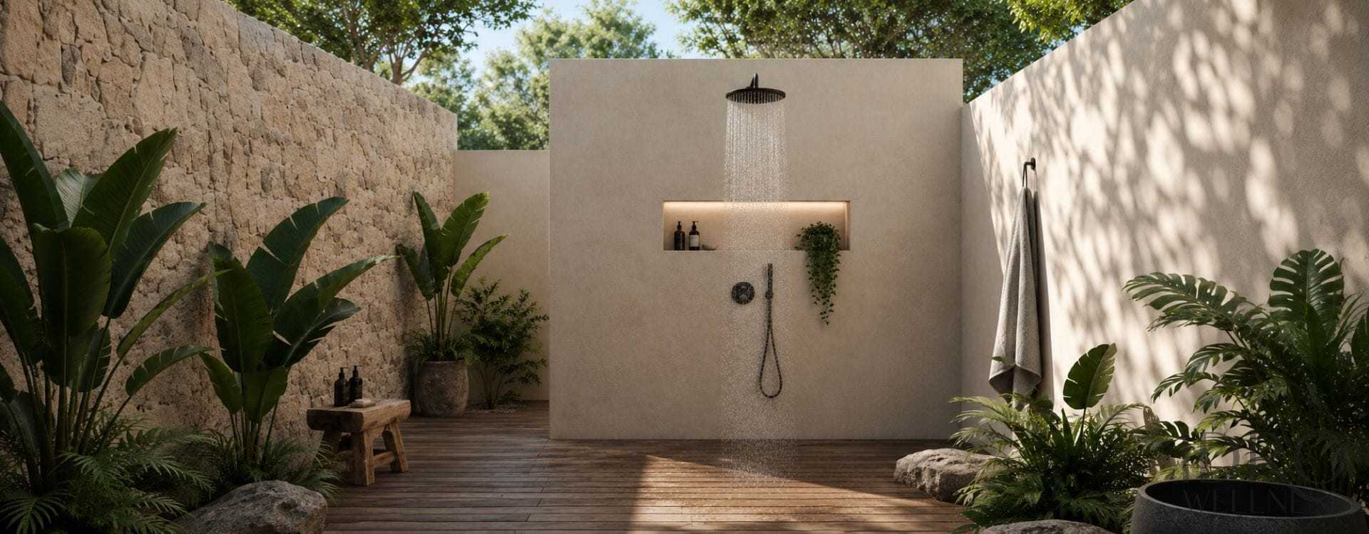 Zona doccia outdoor: come progettarla?